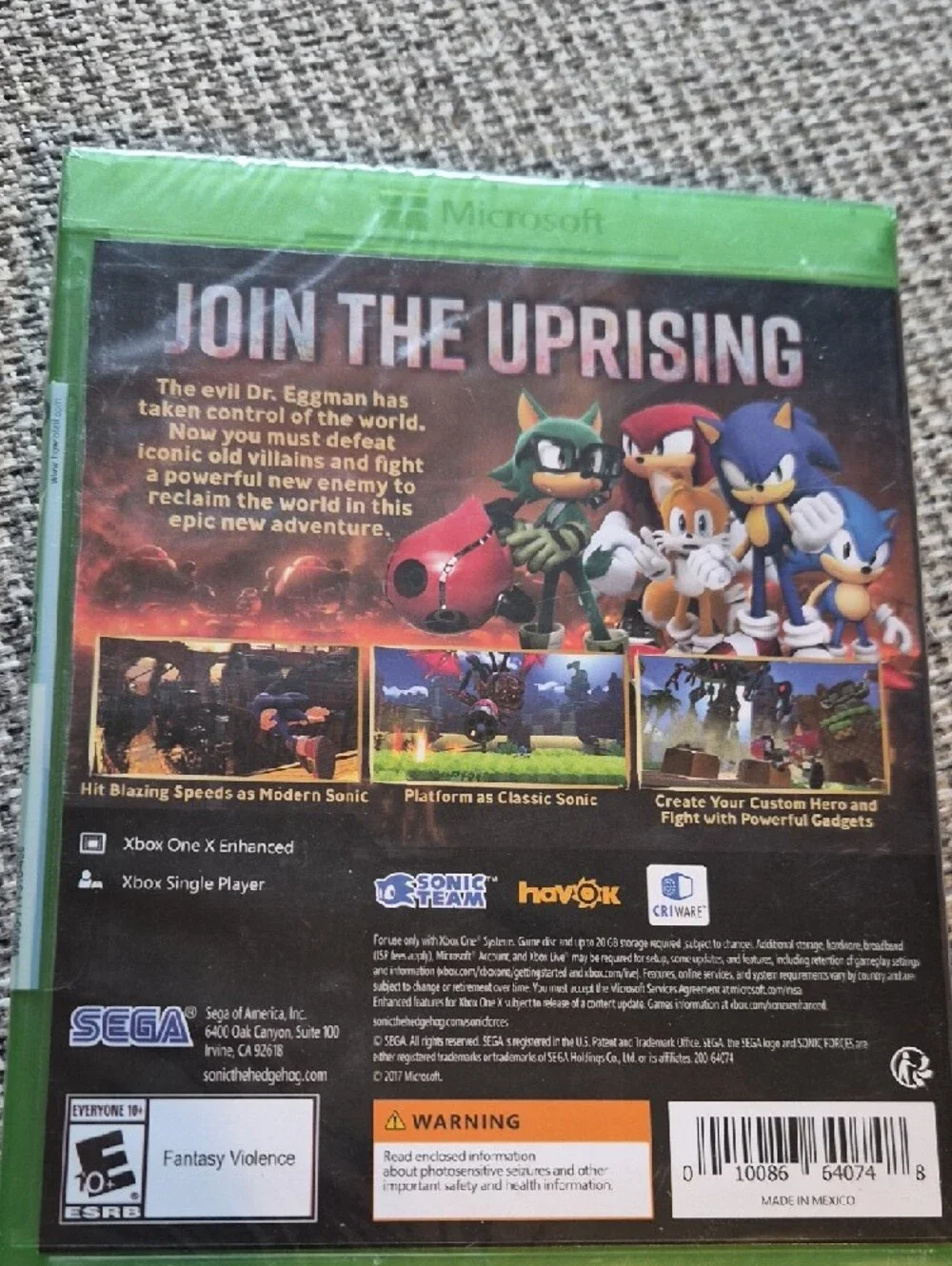 Sonic Forces (Xbox One) - Blue Case